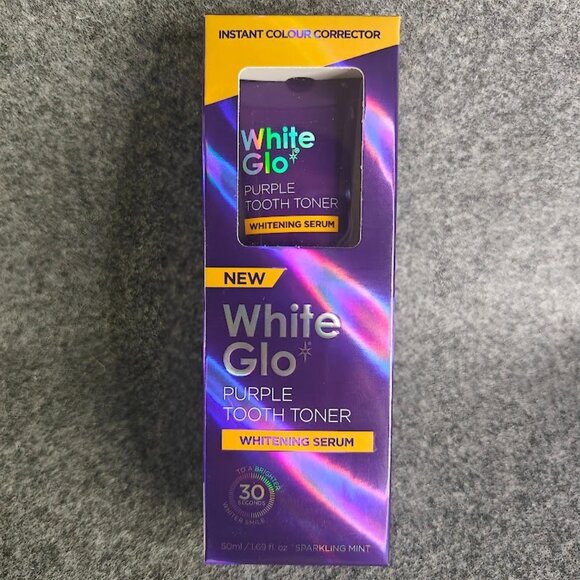 White Glo Purple Tooth Toner Whitening Serum Instant Colour Corrector New - Picture 1 of 4